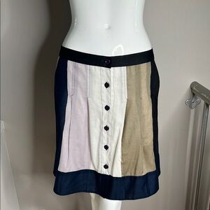 Marc by Marc Jacobs Sz 4 Front Button 100% Cotton Skirt